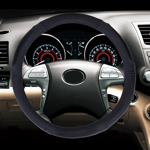 Universal Car Genuine Leather Colorful Stripe Steering Wheel Cover, Diameter: 38cm (Black)
Universal Car Genuine Leather Colorful Stripe Steering Wheel Cover, Diameter: 38cm (Black)