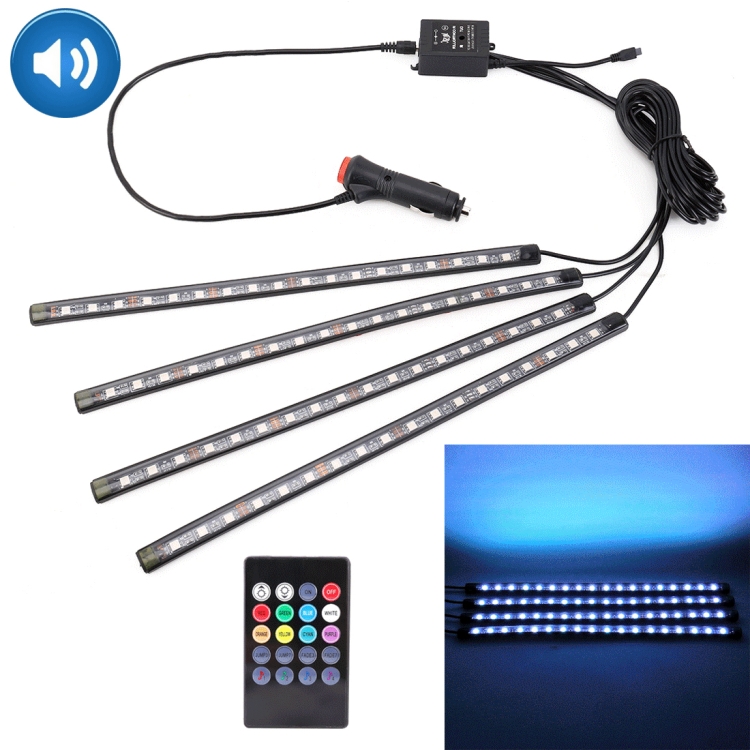 4 in 1 Universal Car Cigarette Lighter Colorful Acoustic LED Atmosphere Lights Colorful Lighting Decorative Lamp, with 18LEDs SMD-5050 Lamps and Remote Control, DC 12V 8.6W
4 in 1 Universal Car Cigarette Lighter Colorful Acoustic LED Atmosphere Lights Colorful Lighting Decorative Lamp, with 18LEDs SMD-5050 Lamps and Remote Control, DC 12V 8.6W