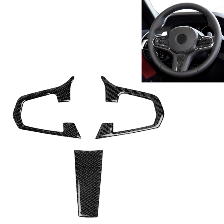 3 in 1 Car Carbon Fiber Solid Color Steering Wheel Button Decorative Sticker for BMW 5 Series G30 X3 G01, Left and Right Drive Universal
3 in 1 Car Carbon Fiber Solid Color Steering Wheel Button Decorative Sticker for BMW 5 Series G30 X3 G01, Left and Right Drive Universal