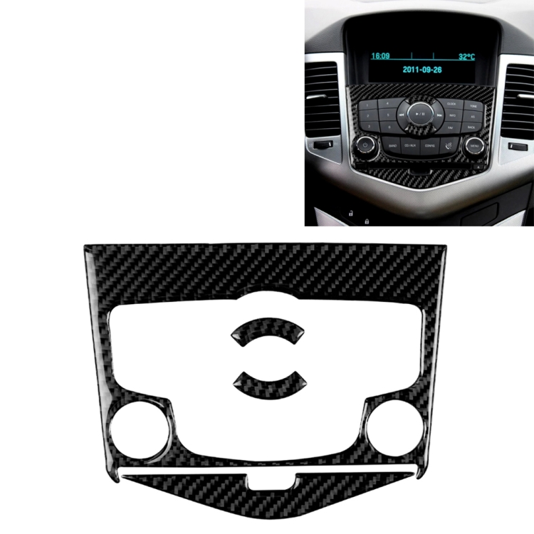 Car Carbon Fiber CD Panel Decorative Sticker for Chevrolet Cruze 2009-2015, Left and Right Drive Universal
Car Carbon Fiber CD Panel Decorative Sticker for Chevrolet Cruze 2009-2015, Left and Right Drive Universal