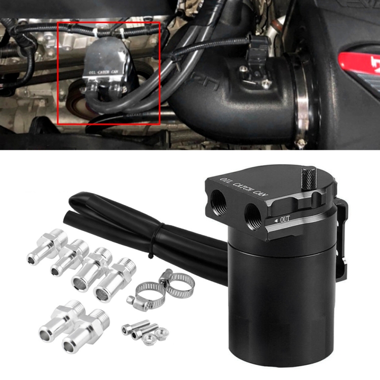Universal Racing Aluminum Alloy Oil Catch Can Oil Tank Breather Tank, Capacity: 300ML (Black)
Universal Racing Aluminum Alloy Oil Catch Can Oil Tank Breather Tank, Capacity: 300ML (Black)