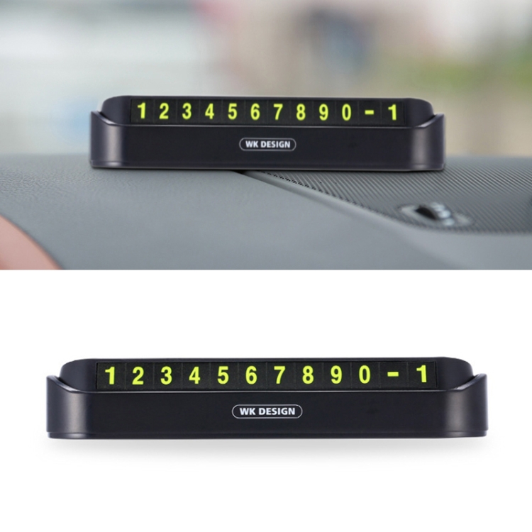 WK WT-SP05 Soft Magnetic No Glue Luminous Digital Temporary Parking Card Car Sticker (Black)
WK WT-SP05 Soft Magnetic No Glue Luminous Digital Temporary Parking Card Car Sticker (Black)