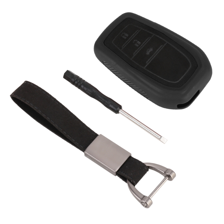 Car Flocking Plastic Key Protective Cover Three Buttons for Toyota, Style 2 (Black)
Car Flocking Plastic Key Protective Cover Three Buttons for Toyota, Style 2 (Black)