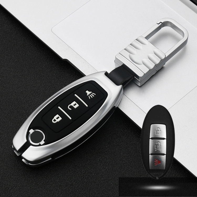 Car Luminous All-inclusive Zinc Alloy Key Protective Case Key Shell for Nissan B Style Smart 3-button (Silver)
Car Luminous All-inclusive Zinc Alloy Key Protective Case Key Shell for Nissan B Style Smart 3-button (Silver)