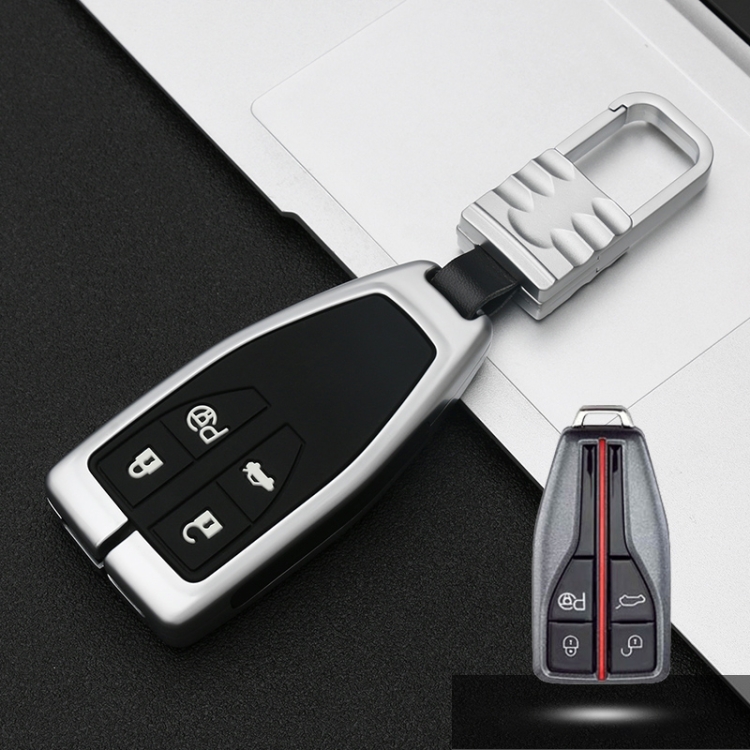 Car Luminous All-inclusive Zinc Alloy Key Protective Case Key Shell for Hong Qi A Style Smart 4-button (Silver)
Car Luminous All-inclusive Zinc Alloy Key Protective Case Key Shell for Hong Qi A Style Smart 4-button (Silver)