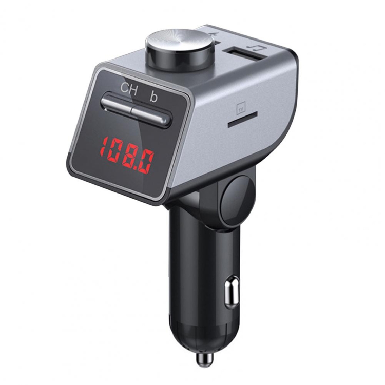 Q18 Multifunctional Car Dual USB Charger MP3 Music Player Bluetooth FM Transmitter (Grey)
Q18 Multifunctional Car Dual USB Charger MP3 Music Player Bluetooth FM Transmitter (Grey)