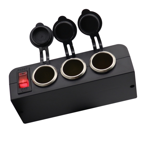 3 in 1 12-24V 16A Car Cigarette Lighter Socket with Overload Protection Switch Control
3 in 1 12-24V 16A Car Cigarette Lighter Socket with Overload Protection Switch Control