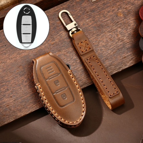 Hallmo Car Cowhide Leather Key Protective Cover Key Case for Nissan Sylphy 2-button (Brown)
Hallmo Car Cowhide Leather Key Protective Cover Key Case for Nissan Sylphy 2-button (Brown)