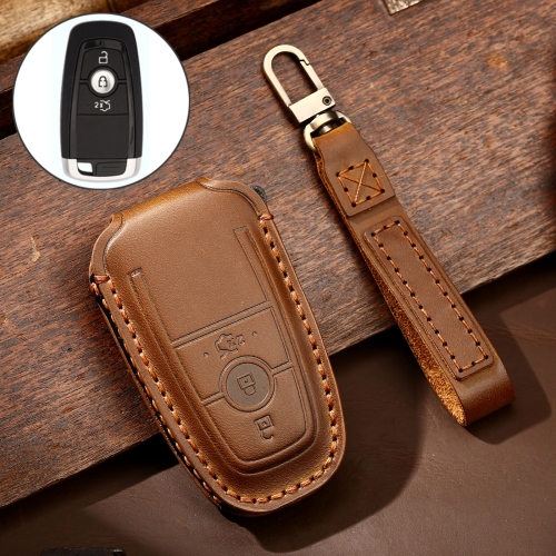 Hallmo Car Cowhide Leather Key Protective Cover Key Case for Ford Focus B Style (Brown)
Hallmo Car Cowhide Leather Key Protective Cover Key Case for Ford Focus B Style (Brown)