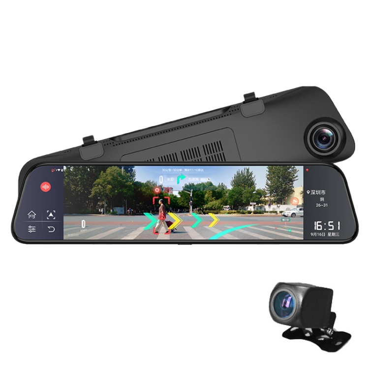 D70 1080P 12 inch ADAS Dual Lens AR Navigation Low Light Night Vision Rearview Mirror Driving Recorder, Zhanrui SL8541E Processor
D70 1080P 12 inch ADAS Dual Lens AR Navigation Low Light Night Vision Rearview Mirror Driving Recorder, Zhanrui SL8541E Processor