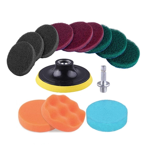 13 in 1 4 inch Sponge Scouring Pad Floor Wall Window Glass Cleaning Descaling Electric Drill Brush Head Set
13 in 1 4 inch Sponge Scouring Pad Floor Wall Window Glass Cleaning Descaling Electric Drill Brush Head Set