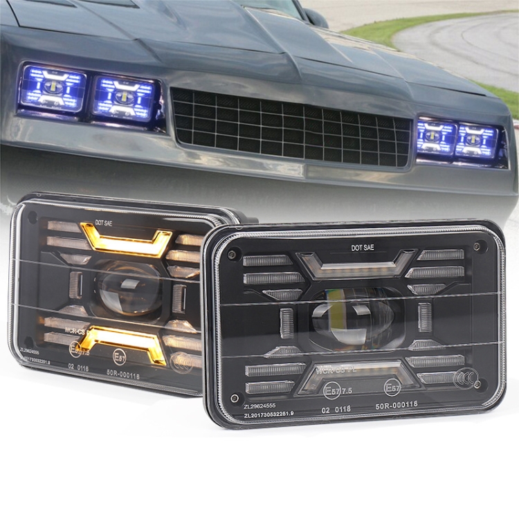 OL-2051S 1 Pair 4x6 inch Off-road Vehicle Modified Angel Devil Eyes Rectangular Headlight
OL-2051S 1 Pair 4x6 inch Off-road Vehicle Modified Angel Devil Eyes Rectangular Headlight