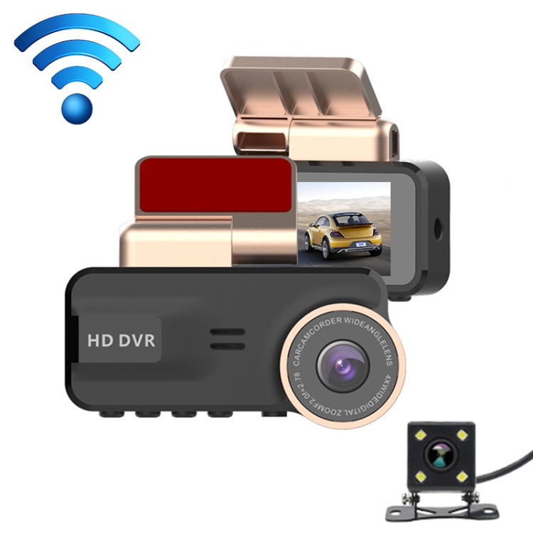 F22 3.16 inch 1080P HD Night Vision WiFi Connected Driving Recorder with Rear View Camera
F22 3.16 inch 1080P HD Night Vision WiFi Connected Driving Recorder with Rear View Camera