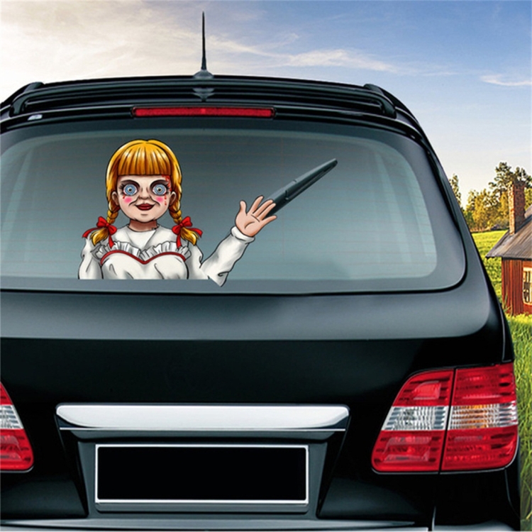 Annabel Pattern Horror Series Car Rear Windshield Window Wiper Self-Adhesive Decorative Sticker
Annabel Pattern Horror Series Car Rear Windshield Window Wiper Self-Adhesive Decorative Sticker