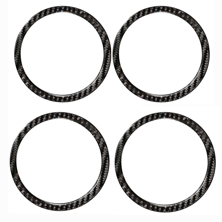4 PCS Car Carbon Fiber Horn Ring Solid Color Decorative Sticker for BMW G01 X3 2018-2020 / G02 X4 2019-2020, Left and Right Drive Universal 
4 PCS Car Carbon Fiber Horn Ring Solid Color Decorative Sticker for BMW G01 X3 2018-2020 / G02 X4 2019-2020, Left and Right Drive Universal