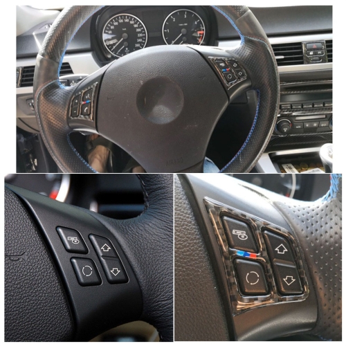 Three Color Carbon Fiber Car Steering Wheel Key Frame Decorative Sticker for BMW E90 2005-2012
Three Color Carbon Fiber Car Steering Wheel Key Frame Decorative Sticker for BMW E90 2005-2012