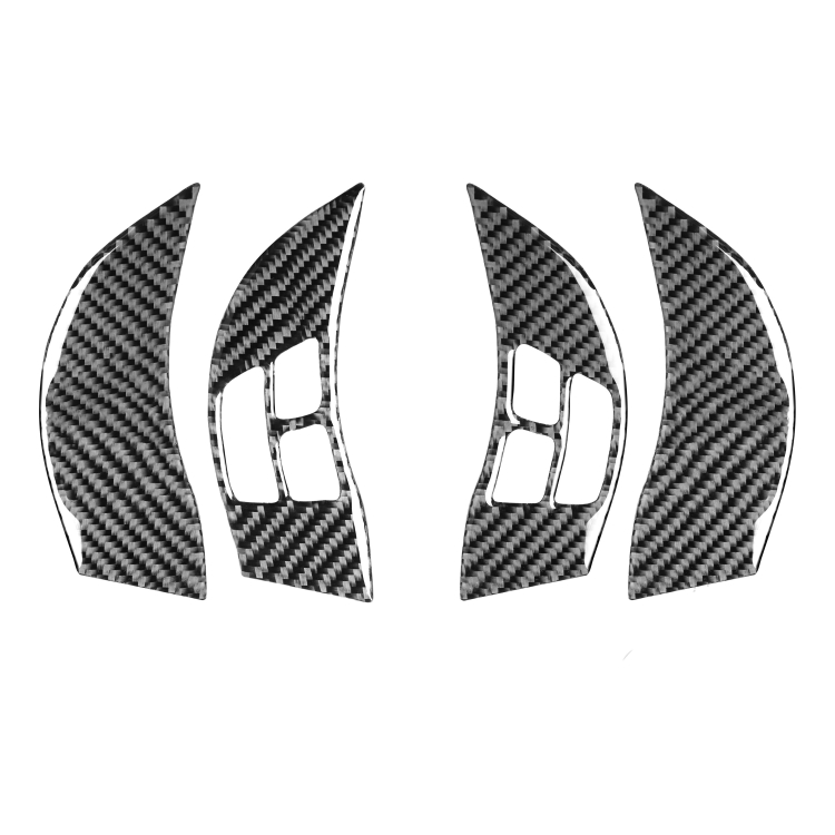 4 PCS Car Carbon Fiber Steering Wheel Decorative Sticker for Mazda RX8 2004-2008, Left and Right Drive Universal
4 PCS Car Carbon Fiber Steering Wheel Decorative Sticker for Mazda RX8 2004-2008, Left and Right Drive Universal