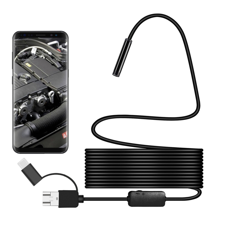 Y101 8mm Spiral Head 3 In 1 Waterproof Digital Endoscope Inspection Camera, Length: 5m Flexible Cable (Black)
Y101 8mm Spiral Head 3 In 1 Waterproof Digital Endoscope Inspection Camera, Length: 5m Flexible Cable (Black)