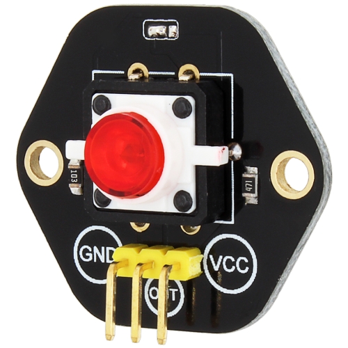 

LandaTianrui LDTR-RM012 Digital Push Button with Red LED Indicator Light Module for Arduino UNO / MEGA / Raspberry Pi / AVR / STM32(Black)