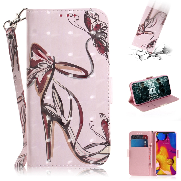 3D Painting Pattern Coloured Drawing Horizontal Flip Leather Case with Holder & Card Slots & Wallet For LG V40 ThinQ(Butterfly High Heels) 
3D Painting Pattern Coloured Drawing Horizontal Flip Leather Case with Holder & Card Slots & Wallet For LG V40 ThinQ(Butterfly High Heels)