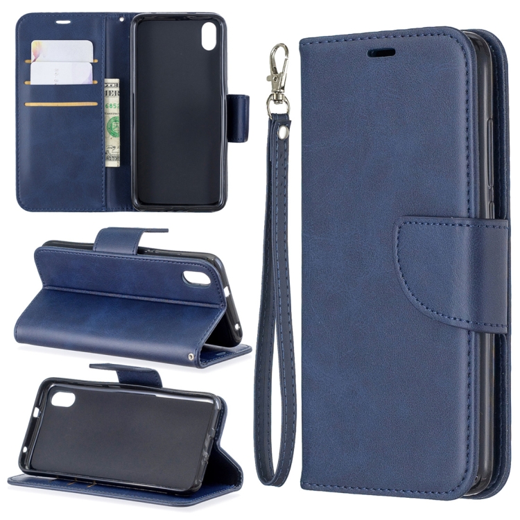 Retro Lambskin Texture Pure Color Horizontal Flip PU Leather Case with Holder & Card Slots & Wallet & Lanyard for Xiaomi Redmi 7A(Blue)
Retro Lambskin Texture Pure Color Horizontal Flip PU Leather Case with Holder & Card Slots & Wallet & Lanyard for Xiaomi Redmi 7A(Blue)