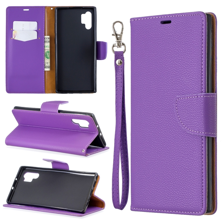 Litchi Texture Pure Color Horizontal Flip PU Leather Case with Holder & Card Slots & Wallet & Lanyard for Galaxy Note10+(Purple)
Litchi Texture Pure Color Horizontal Flip PU Leather Case with Holder & Card Slots & Wallet & Lanyard for Galaxy Note10+(Purple)