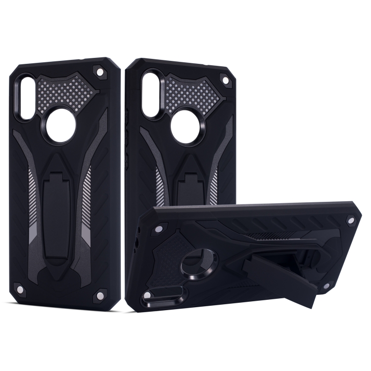 Shockproof TPU + PC Protective Case with Holder For Xiaomi Redmi Note 7(Black)
Shockproof TPU + PC Protective Case with Holder For Xiaomi Redmi Note 7(Black)