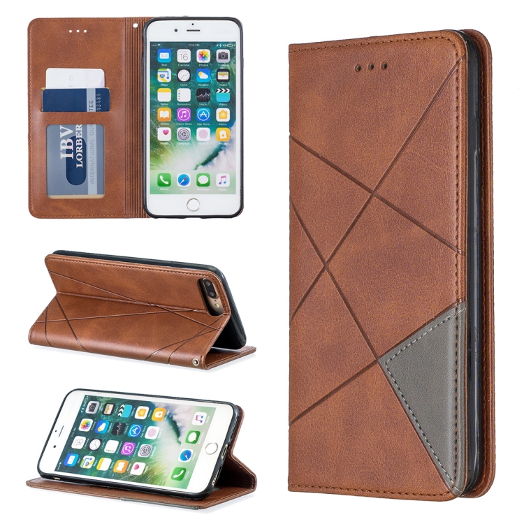 Rhombus Texture Horizontal Flip Magnetic Leather Case with Holder & Card Slots & Wallet For iPhone 8 Plus & 7 Plus(Brown)
Rhombus Texture Horizontal Flip Magnetic Leather Case with Holder & Card Slots & Wallet For iPhone 8 Plus & 7 Plus(Brown)