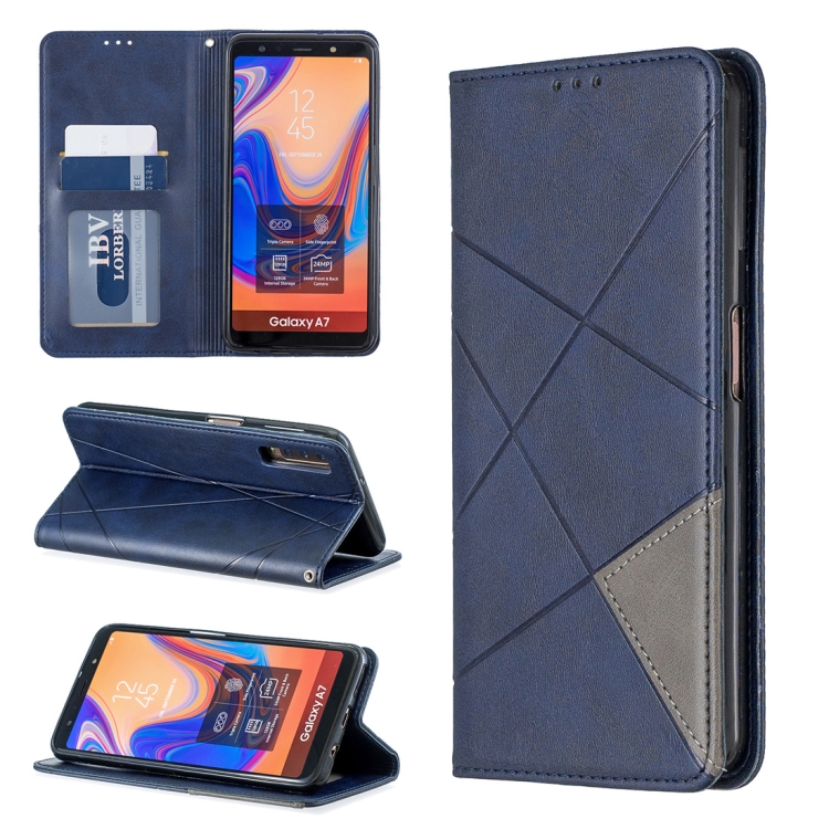 Rhombus Texture Horizontal Flip Magnetic Leather Case with Holder & Card Slots For Galaxy A7 (2018)(Blue)
Rhombus Texture Horizontal Flip Magnetic Leather Case with Holder & Card Slots For Galaxy A7 (2018)(Blue)