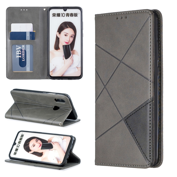 Rhombus Texture Horizontal Flip Magnetic Leather Case with Holder & Card Slots For Huawei P Smart 2019 / Honor 10 Lite(Grey)
Rhombus Texture Horizontal Flip Magnetic Leather Case with Holder & Card Slots For Huawei P Smart 2019 / Honor 10 Lite(Grey)