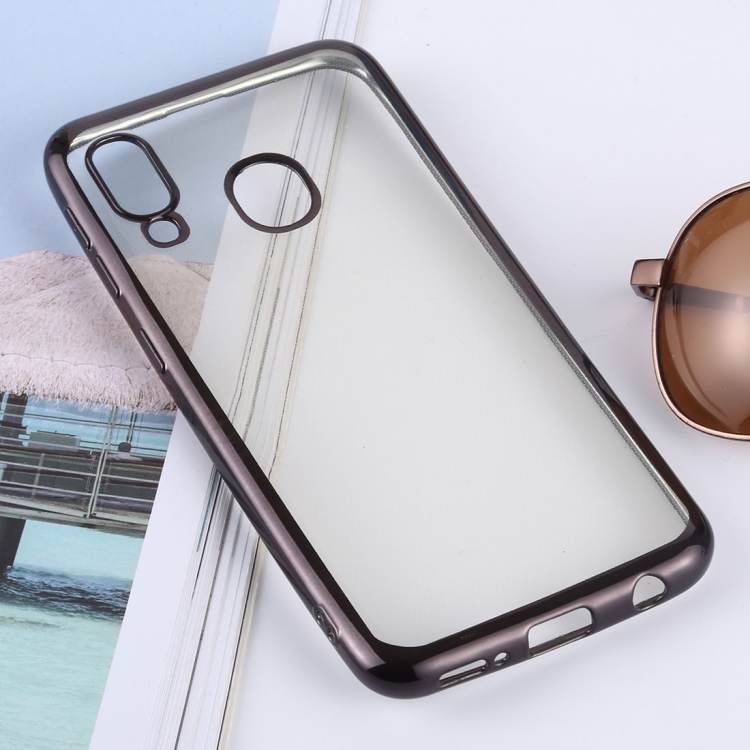 Ultra-thin Electroplating Soft TPU Protective Back Cover Case for Galaxy A20e(Black)
Ultra-thin Electroplating Soft TPU Protective Back Cover Case for Galaxy A20e(Black)