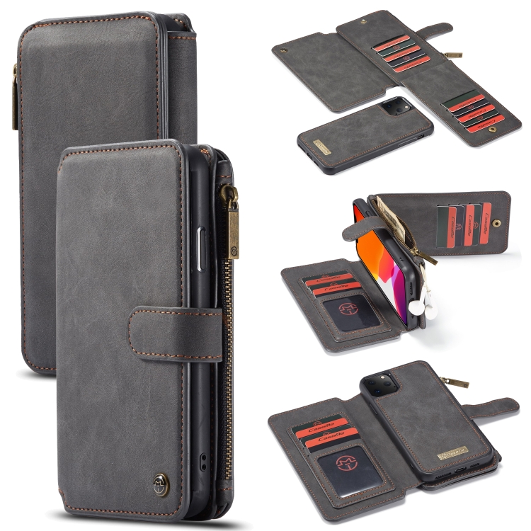 CaseMe-007 Detachable Multifunctional Horizontal Flip Leather Case with Card Slot & Holder & Zipper Wallet & Photo Frame For iPhone 11 Pro Max(Black)
CaseMe-007 Detachable Multifunctional Horizontal Flip Leather Case with Card Slot & Holder & Zipper Wallet & Photo Frame For iPhone 11 Pro Max(Black)