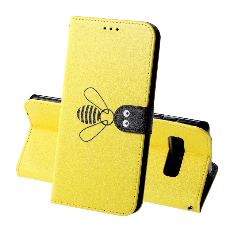 For Galaxy S10 Silk Texture Bee Pattern Horizontal Flip Leather Case with Holder & Card slots & Wallet & Photo Frame(Yellow)
For Galaxy S10 Silk Texture Bee Pattern Horizontal Flip Leather Case with Holder & Card slots & Wallet & Photo Frame(Yellow)