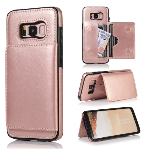For Galaxy S8 Shockproof PU + TPU Protective Case with Card Slots & Holder(Rose Gold)
For Galaxy S8 Shockproof PU + TPU Protective Case with Card Slots & Holder(Rose Gold)