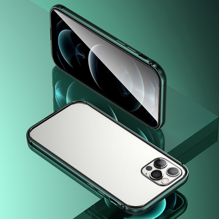 USAMS US-BH635 Fellwell Series Aluminum Alloy + TPU Frame Protective Case For iPhone 12 Pro Max(Dark Green)
USAMS US-BH635 Fellwell Series Aluminum Alloy + TPU Frame Protective Case For iPhone 12 Pro Max(Dark Green)