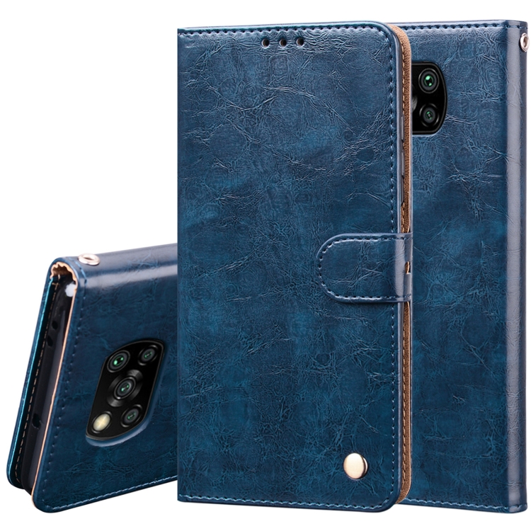 For Xiaomi Poco X3 NFC Business Style Oil Wax Texture Horizontal Flip Leather Case, with Holder & Card Slots & Wallet(Blue)
For Xiaomi Poco X3 NFC Business Style Oil Wax Texture Horizontal Flip Leather Case, with Holder & Card Slots & Wallet(Blue)