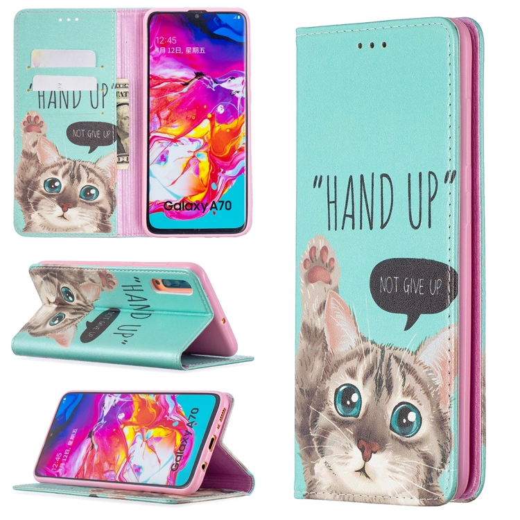 For Samsung Galaxy A70 Colored Drawing Pattern Invisible Magnetic Horizontal Flip PU Leather Case with Holder & Card Slots & Wallet(Cat)
For Samsung Galaxy A70 Colored Drawing Pattern Invisible Magnetic Horizontal Flip PU Leather Case with Holder & Card Slots & Wallet(Cat)