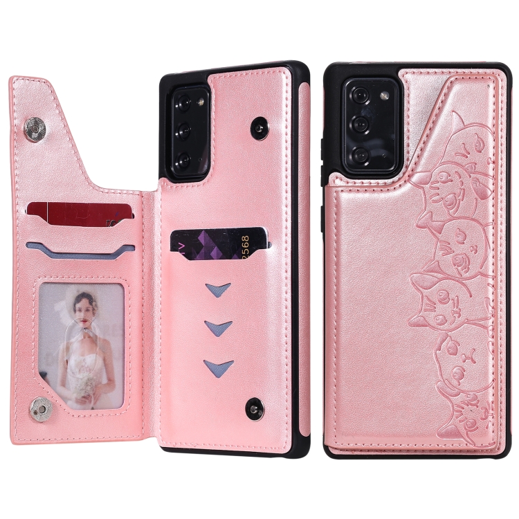 Six Cats Embossing Pattern Protective Case with Holder & Card Slots & Photo Frame For Samsung Galaxy Note20(Rose Gold)
Six Cats Embossing Pattern Protective Case with Holder & Card Slots & Photo Frame For Samsung Galaxy Note20(Rose Gold)