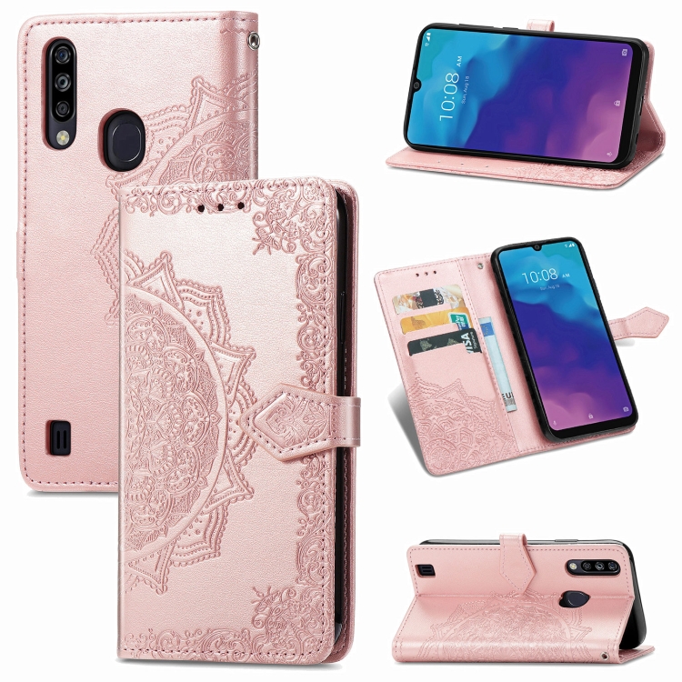 For ZTE Blade A7 (2020) Embossed Mandala Pattern TPU + PU Horizontal Flip Leather Case with Holder & Three Card Slots & Wallet(Rose Gold)
For ZTE Blade A7 (2020) Embossed Mandala Pattern TPU + PU Horizontal Flip Leather Case with Holder & Three Card Slots & Wallet(Rose Gold)