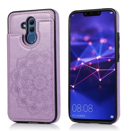 For Huawei Mate 20 Lite Double Buckle Mandala Pattern PU+TPU Protective Case with Card Slots & Holder & Photo Frame(Purple)
For Huawei Mate 20 Lite Double Buckle Mandala Pattern PU+TPU Protective Case with Card Slots & Holder & Photo Frame(Purple)