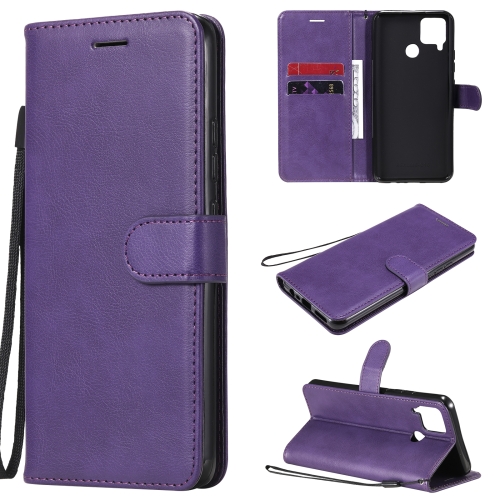 For OPPO Realme C15 Solid Color Horizontal Flip Protective Leather Case with Holder & Card Slots & Wallet & Photo Frame & Lanyard(Purple)
For OPPO Realme C15 Solid Color Horizontal Flip Protective Leather Case with Holder & Card Slots & Wallet & Photo Frame & Lanyard(Purple)