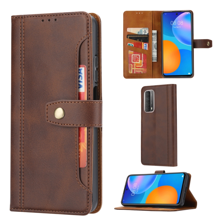 For Huawei P smart 2021 Calf Texture Double Fold Clasp Horizontal Flip Leather Case with Photo Frame & Holder & Card Slots & Wallet(Coffee)
For Huawei P smart 2021 Calf Texture Double Fold Clasp Horizontal Flip Leather Case with Photo Frame & Holder & Card Slots & Wallet(Coffee)