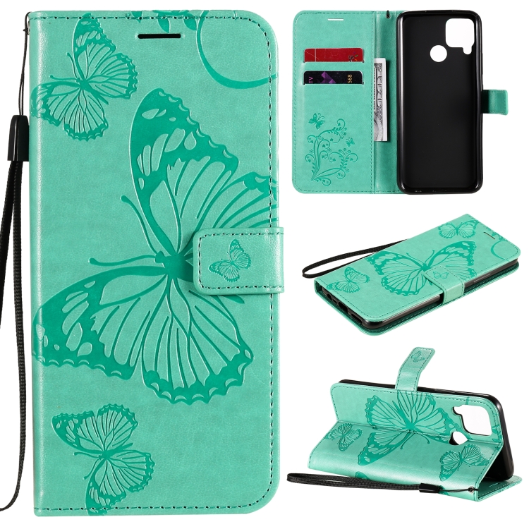 For OPPO Realme C12 3D Butterflies Embossing Pattern Horizontal Flip Leather Case with Holder & Card Slot & Wallet & Lanyard(Green)
For OPPO Realme C12 3D Butterflies Embossing Pattern Horizontal Flip Leather Case with Holder & Card Slot & Wallet & Lanyard(Green)