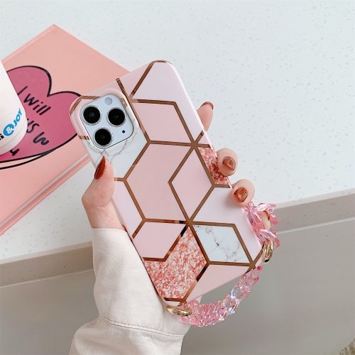 Splicing Marble Pattern TPU Protective Case with Chain Strap For iPhone 11 Pro Max(Pink Lattice)
Splicing Marble Pattern TPU Protective Case with Chain Strap For iPhone 11 Pro Max(Pink Lattice)