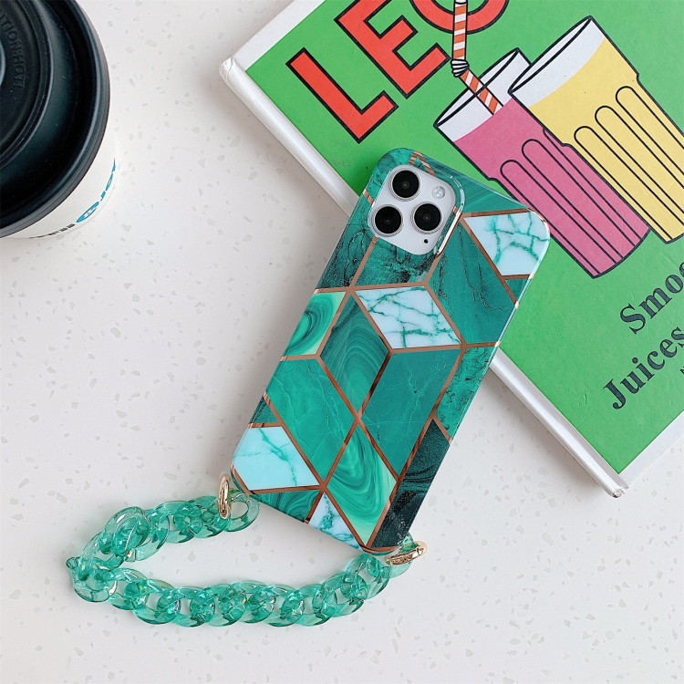 Splicing Marble Pattern TPU Protective Case with Chain Strap For iPhone 12 Pro Max(Green Irregular)
Splicing Marble Pattern TPU Protective Case with Chain Strap For iPhone 12 Pro Max(Green Irregular)