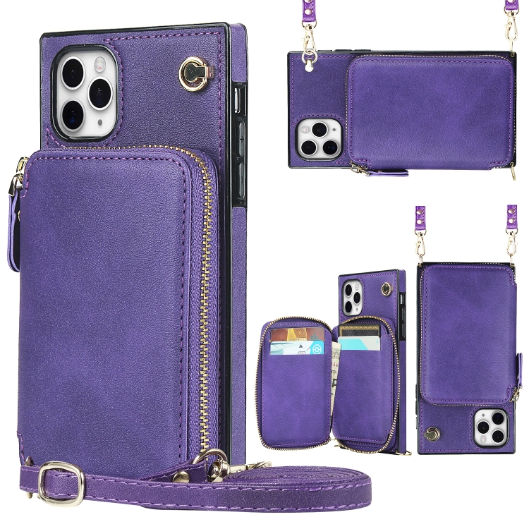 Cross-body Zipper Big Wallet Bag Square TPU+PU Back Cover Case with Holder & Card Slots & Wallet & Strap For iPhone 11 Pro Max(Purple)
Cross-body Zipper Big Wallet Bag Square TPU+PU Back Cover Case with Holder & Card Slots & Wallet & Strap For iPhone 11 Pro Max(Purple)