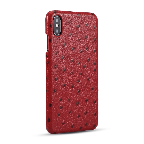 Ostrich Texture Head-layer Cowhide Leather Back Cover Case For iPhone XS / X(Red)
Ostrich Texture Head-layer Cowhide Leather Back Cover Case For iPhone XS / X(Red)