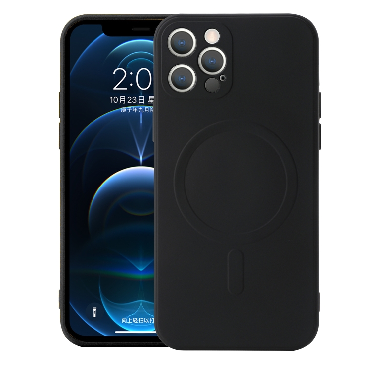 Liquid Silicone Full Coverage Shockproof Magsafe Case For iPhone 12 Pro(Black)
Liquid Silicone Full Coverage Shockproof Magsafe Case For iPhone 12 Pro(Black)
