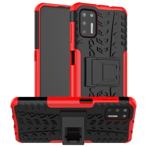For Motorola Moto G9 Plus Tire Texture Shockproof TPU+PC Protective Case with Holder(Red)
For Motorola Moto G9 Plus Tire Texture Shockproof TPU+PC Protective Case with Holder(Red)