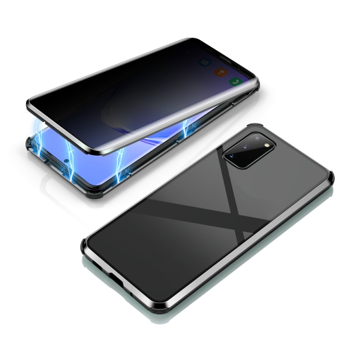For Samsung Galaxy S20 Four-corner Shockproof Anti-peeping Magnetic Metal Frame Double-sided Tempered Glass Case(Black)
For Samsung Galaxy S20 Four-corner Shockproof Anti-peeping Magnetic Metal Frame Double-sided Tempered Glass Case(Black)